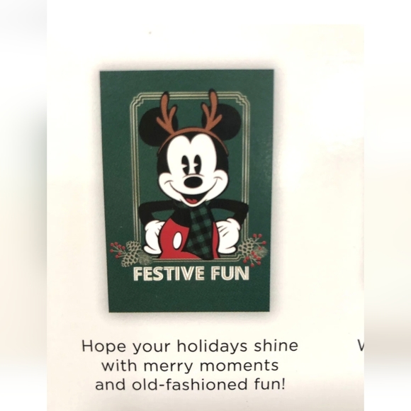 DISNEY HALLMARK MICKEY MOUSE HOLIDAY 40 CARDS W/MATCHING SELF SEALING ENVELOPES - Picture 5 of 8